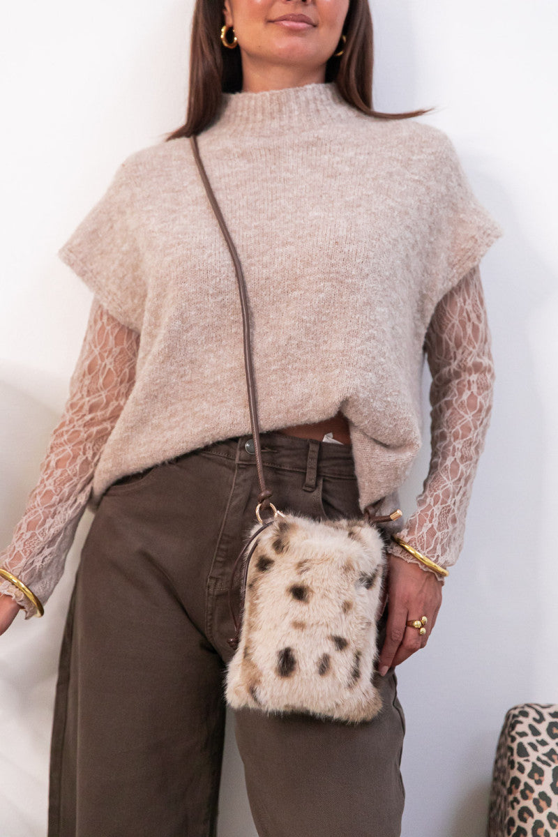 CHOUCHOU Taupe - PhoneBag