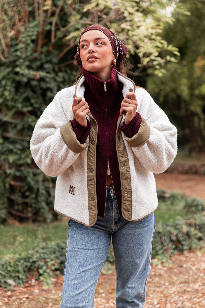 CLOUD Kaki - Veste Réversible