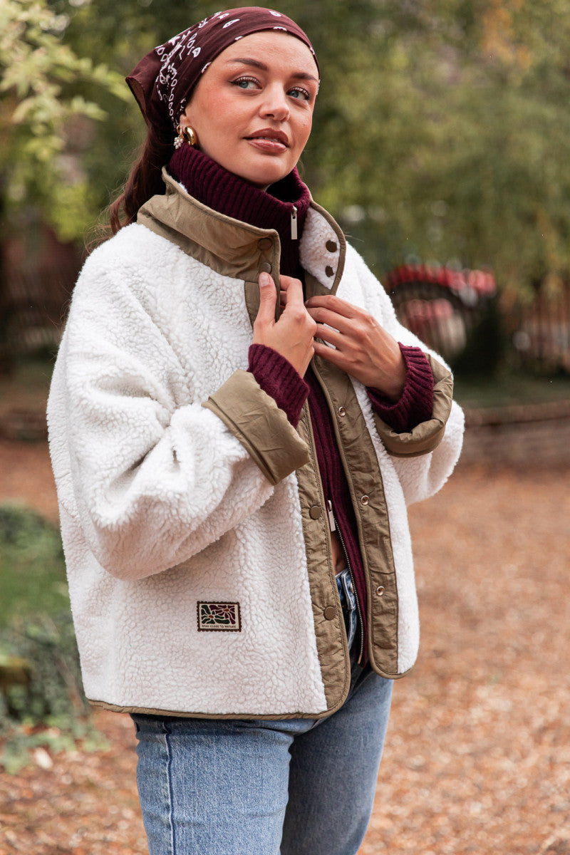 CLOUD Kaki - Veste Réversible