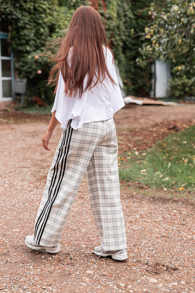 CREEK Écru - Pantalon À Carreaux