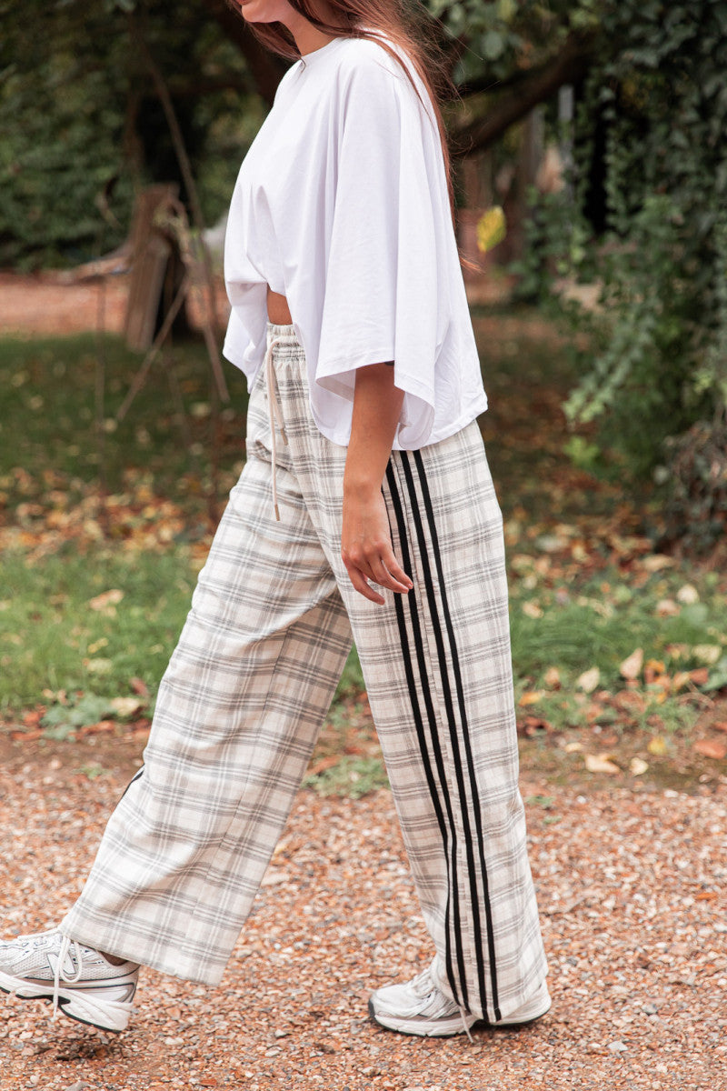 CREEK Écru - Pantalon À Carreaux