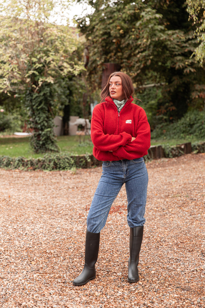 DOUDOU Rouge - Gilet Moumoute