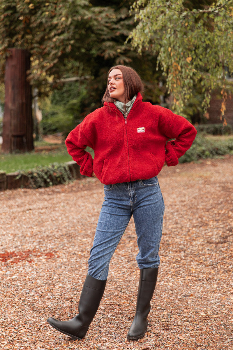 DOUDOU Rouge - Gilet Moumoute