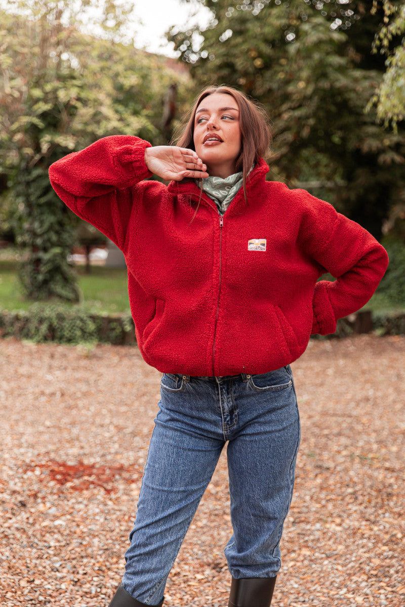 DOUDOU Rouge - Gilet Moumoute