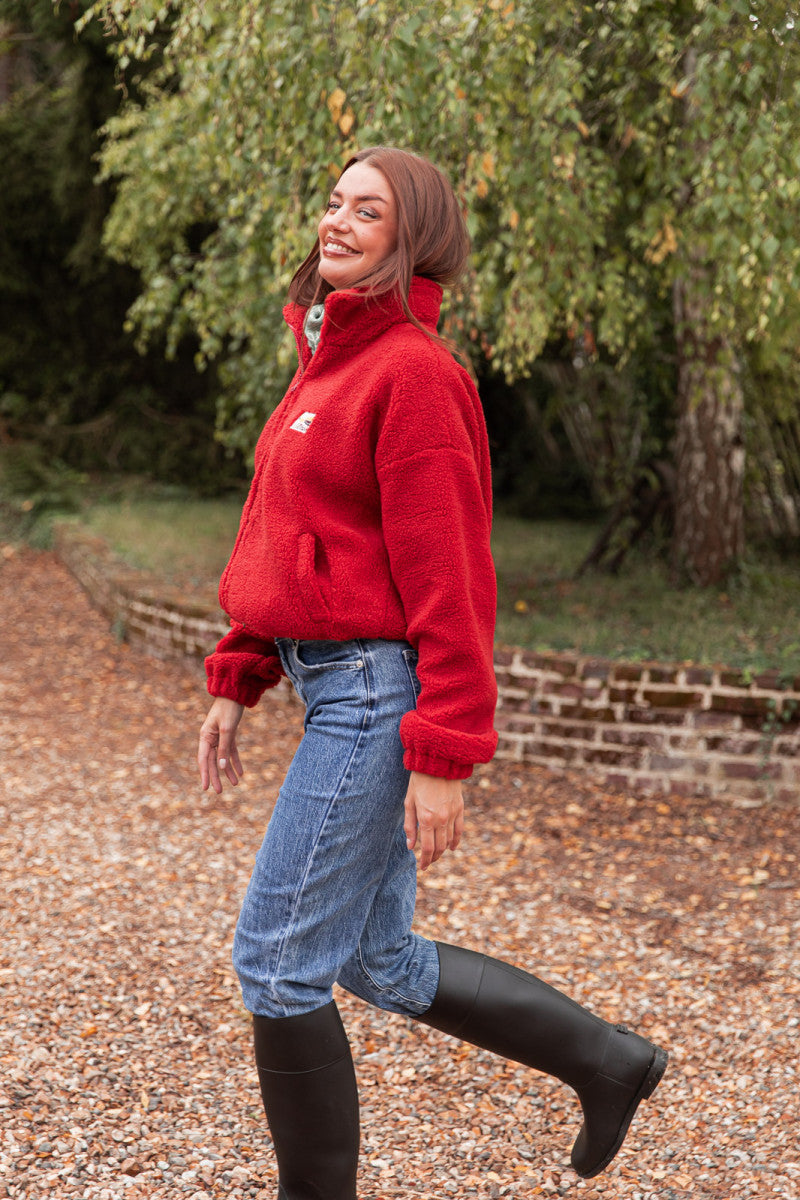 DOUDOU Rouge - Gilet Moumoute
