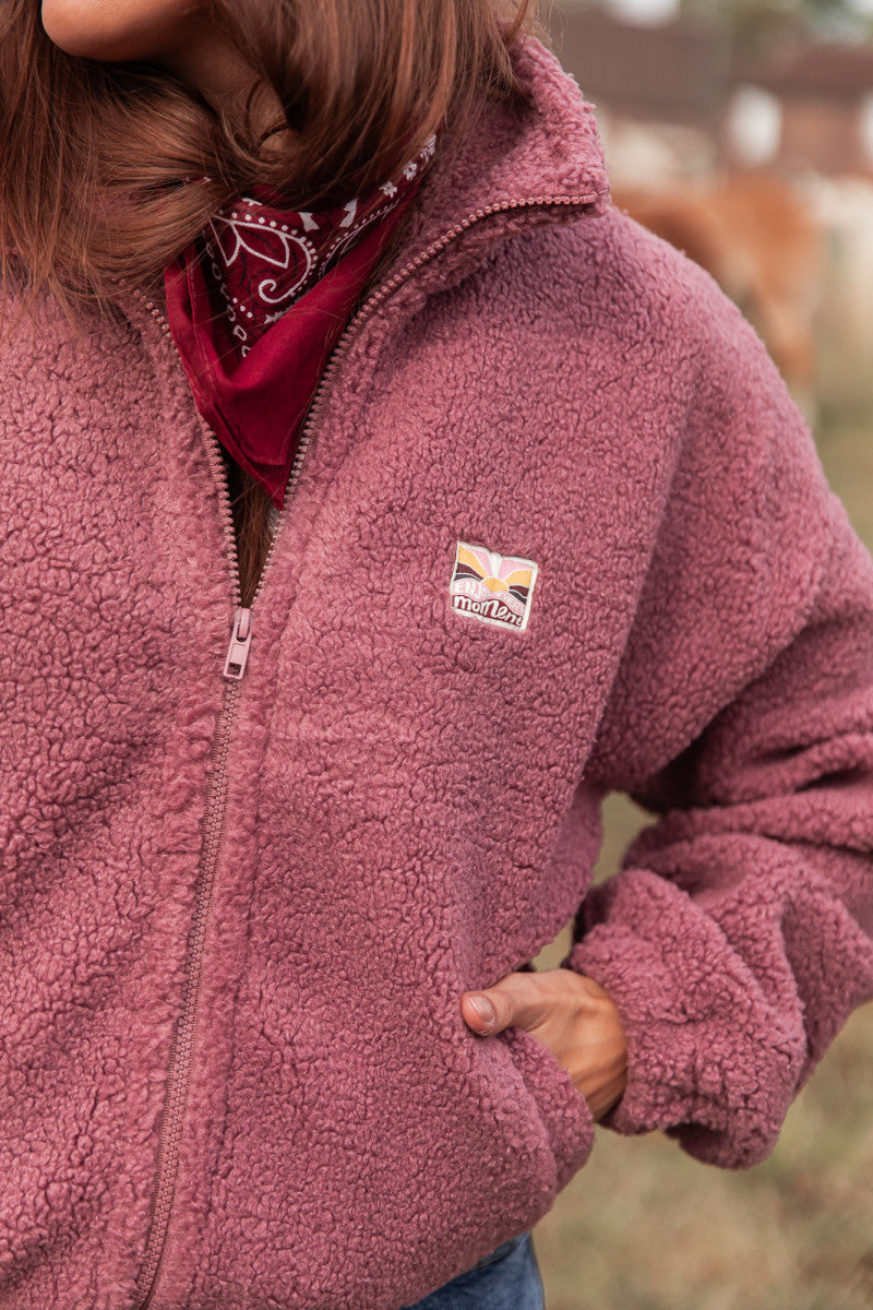 DOUDOU Vieux Rose - Gilet Moumoute