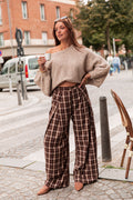 ENZA Coffee - Pantalon À Carreaux