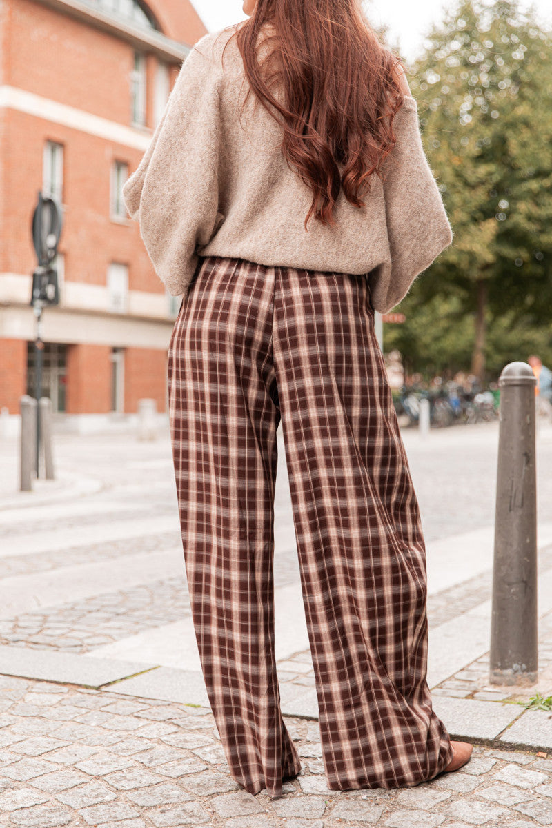 ENZA Coffee - Pantalon À Carreaux