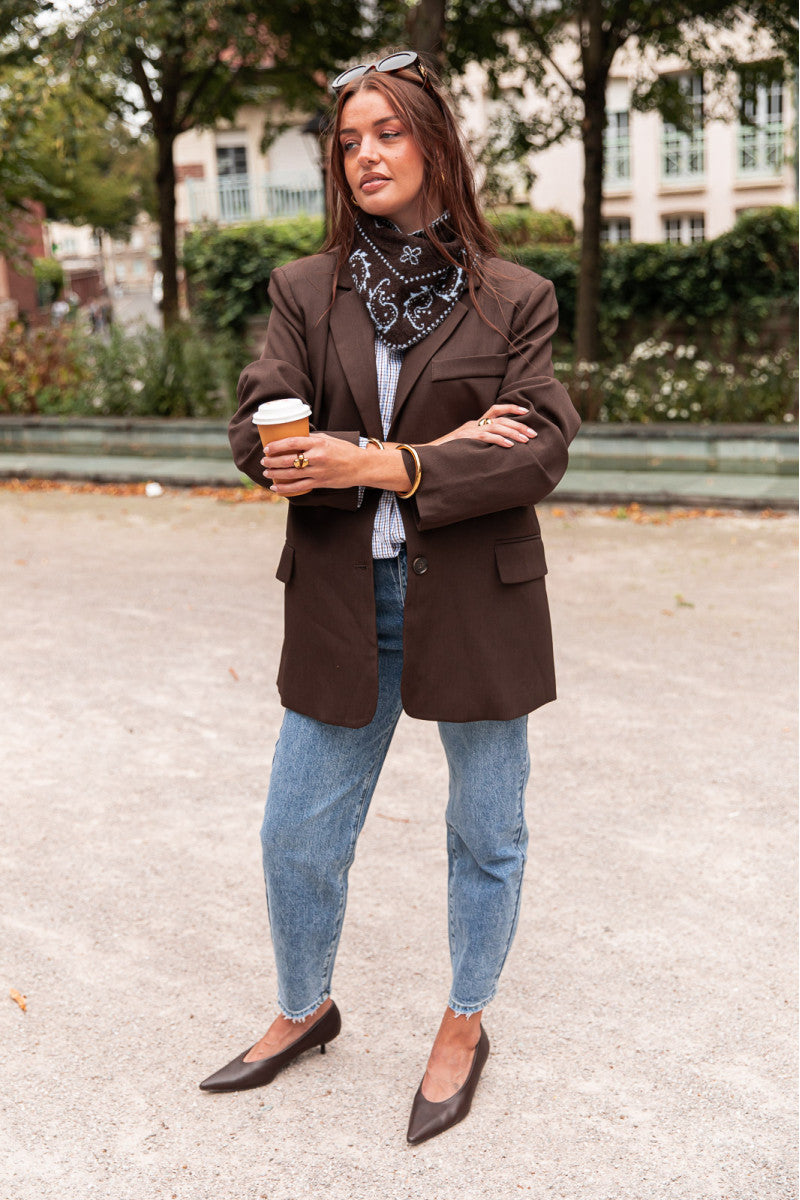 ESTÈVE Chocolat - Blazer Oversize