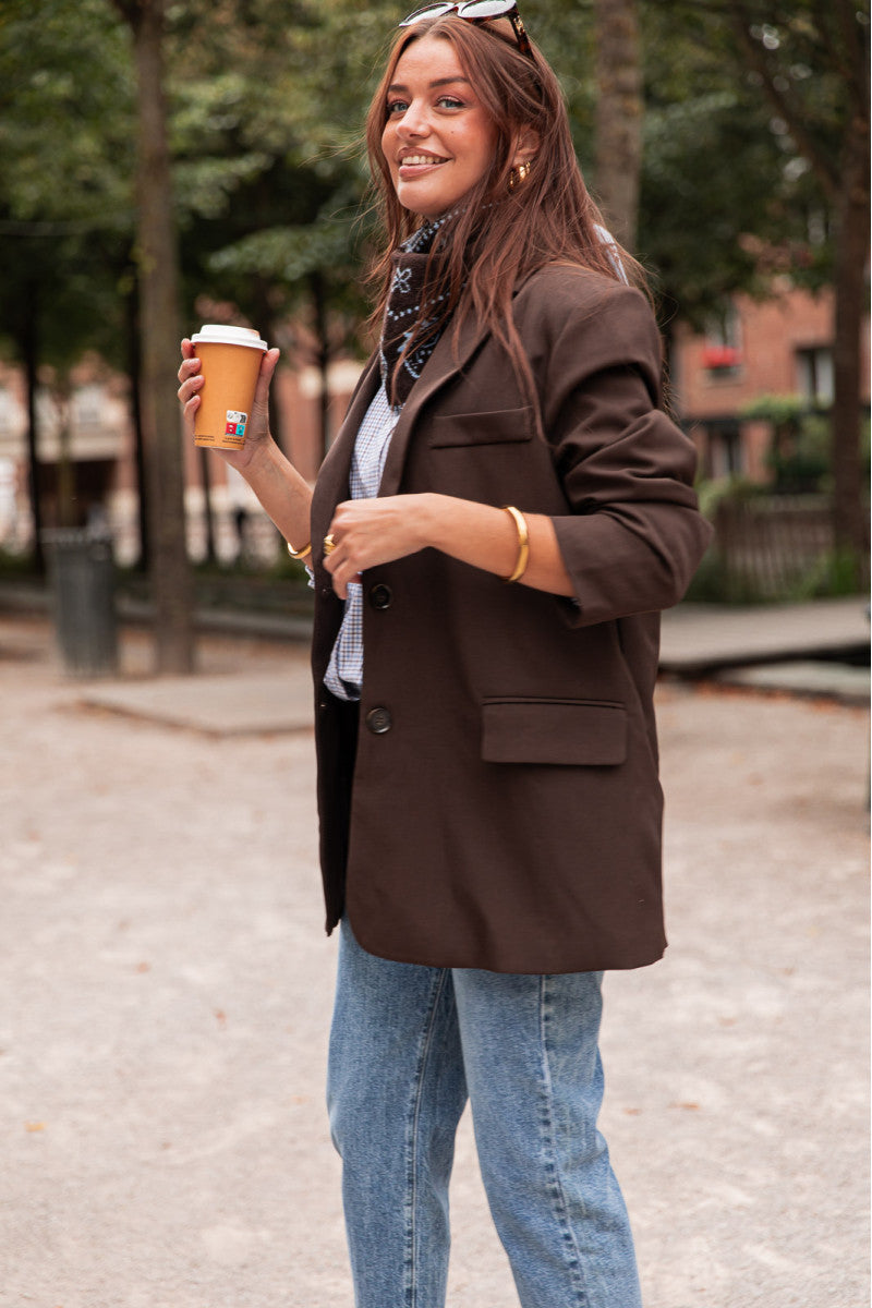 ESTÈVE Chocolat - Blazer Oversize