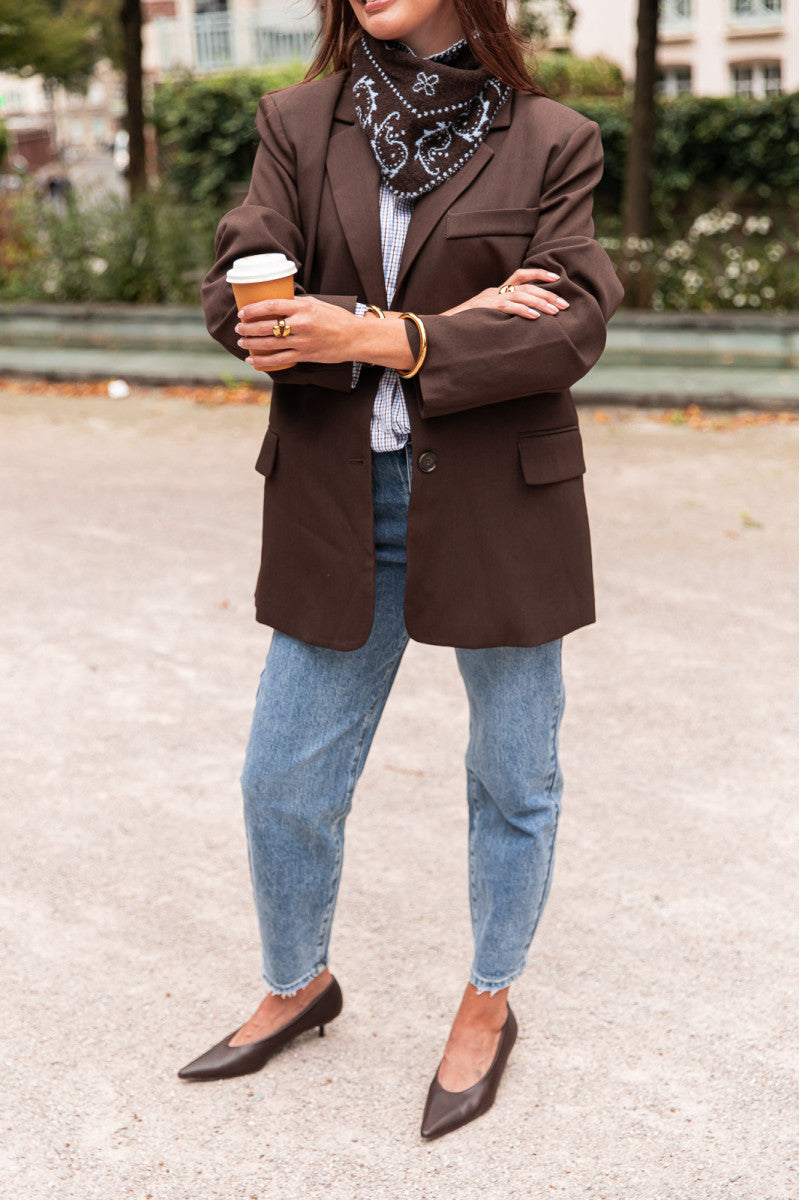 ESTÈVE Chocolat - Blazer Oversize