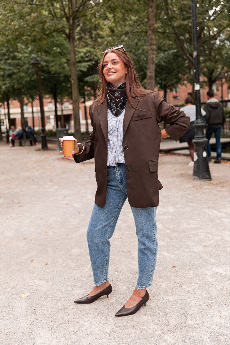 ESTÈVE Chocolat - Blazer Oversize