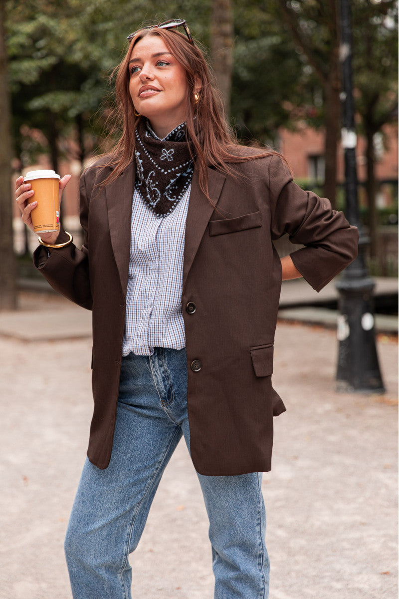 ESTÈVE Chocolat - Blazer Oversize