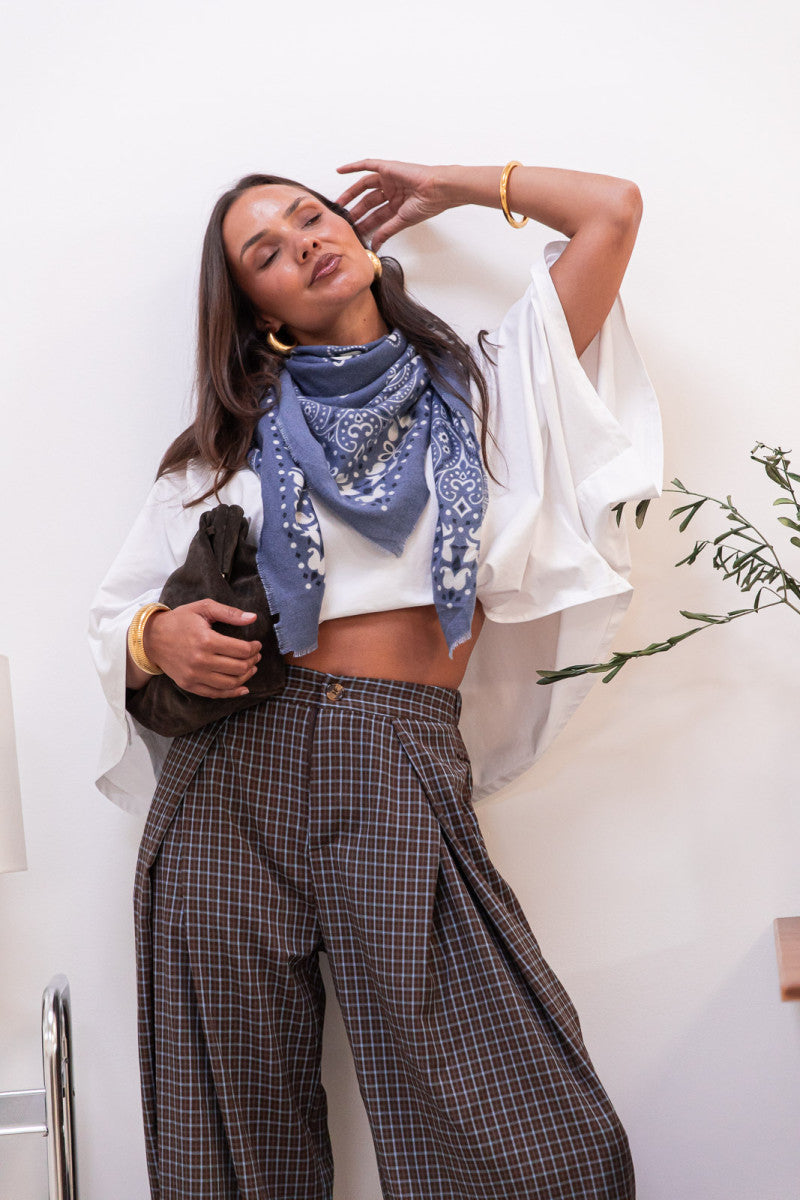 GAT Bleu Denim - Écharpe Bandana