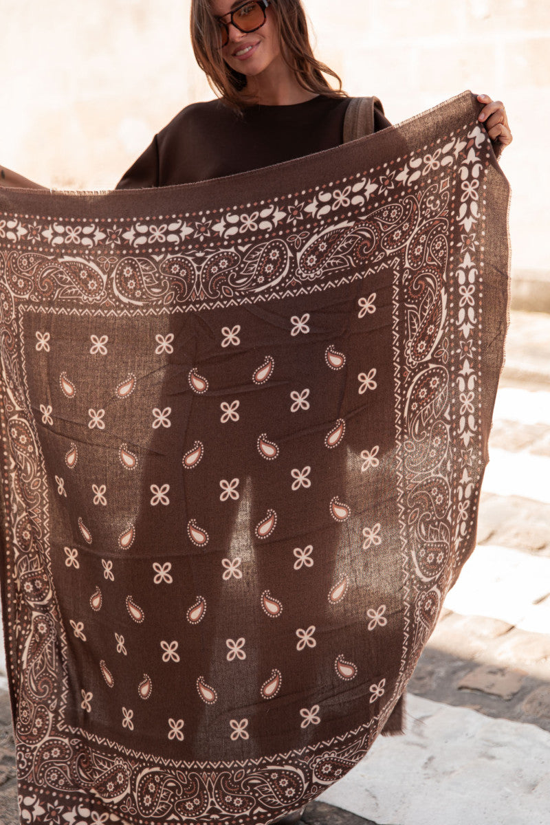 GAT Chocolat - Écharpe Bandana