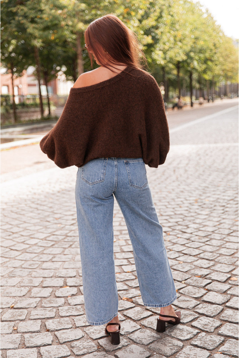 GIOVANI Bleu Clair - Jean Wide Leg