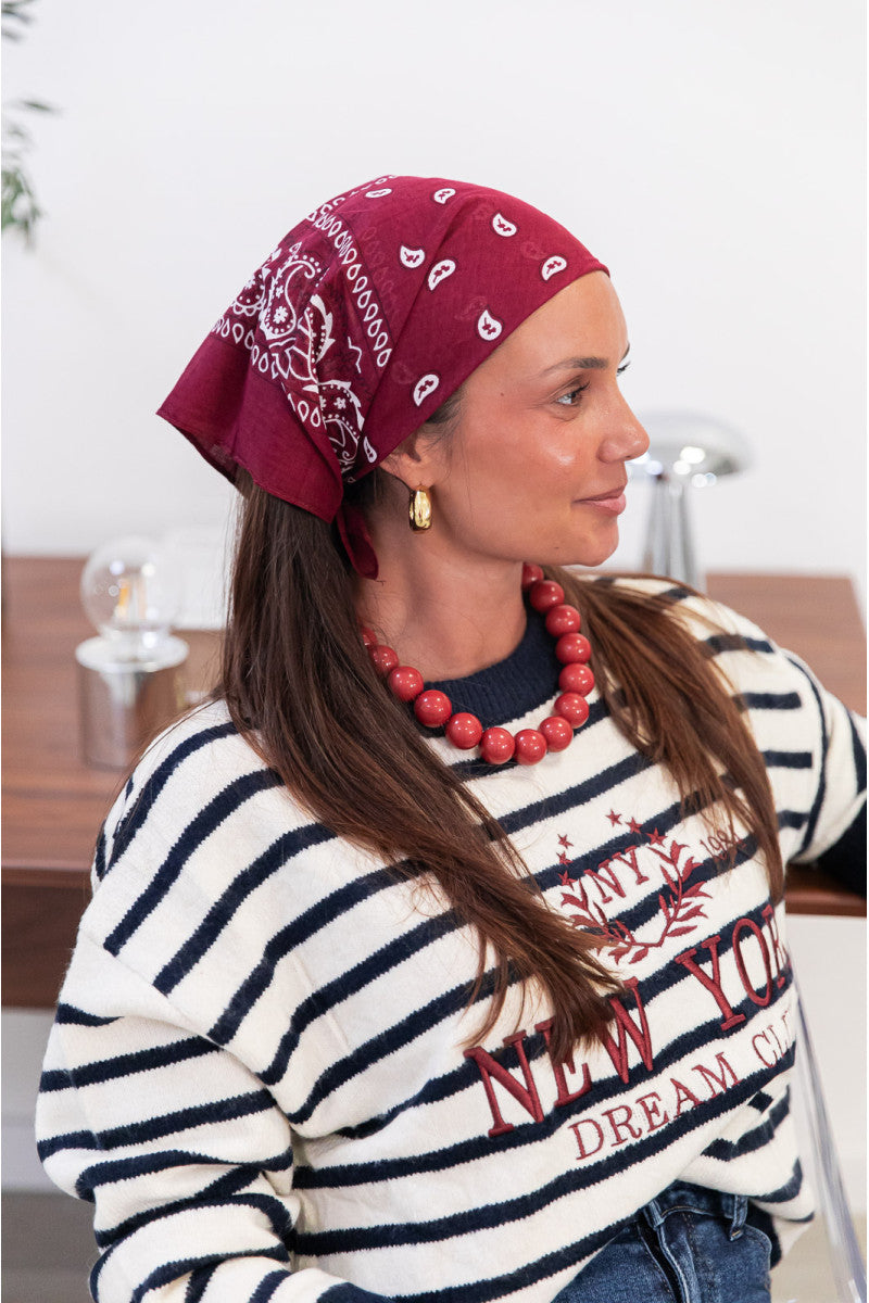 ILIO Bordeaux - Foulard Bandana