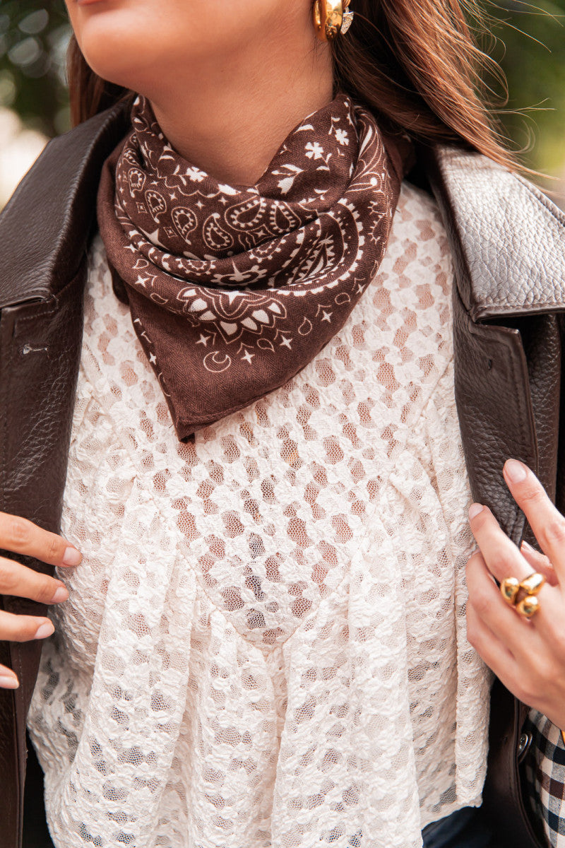 ILLIÈS Chocolat - Foulard Bandana