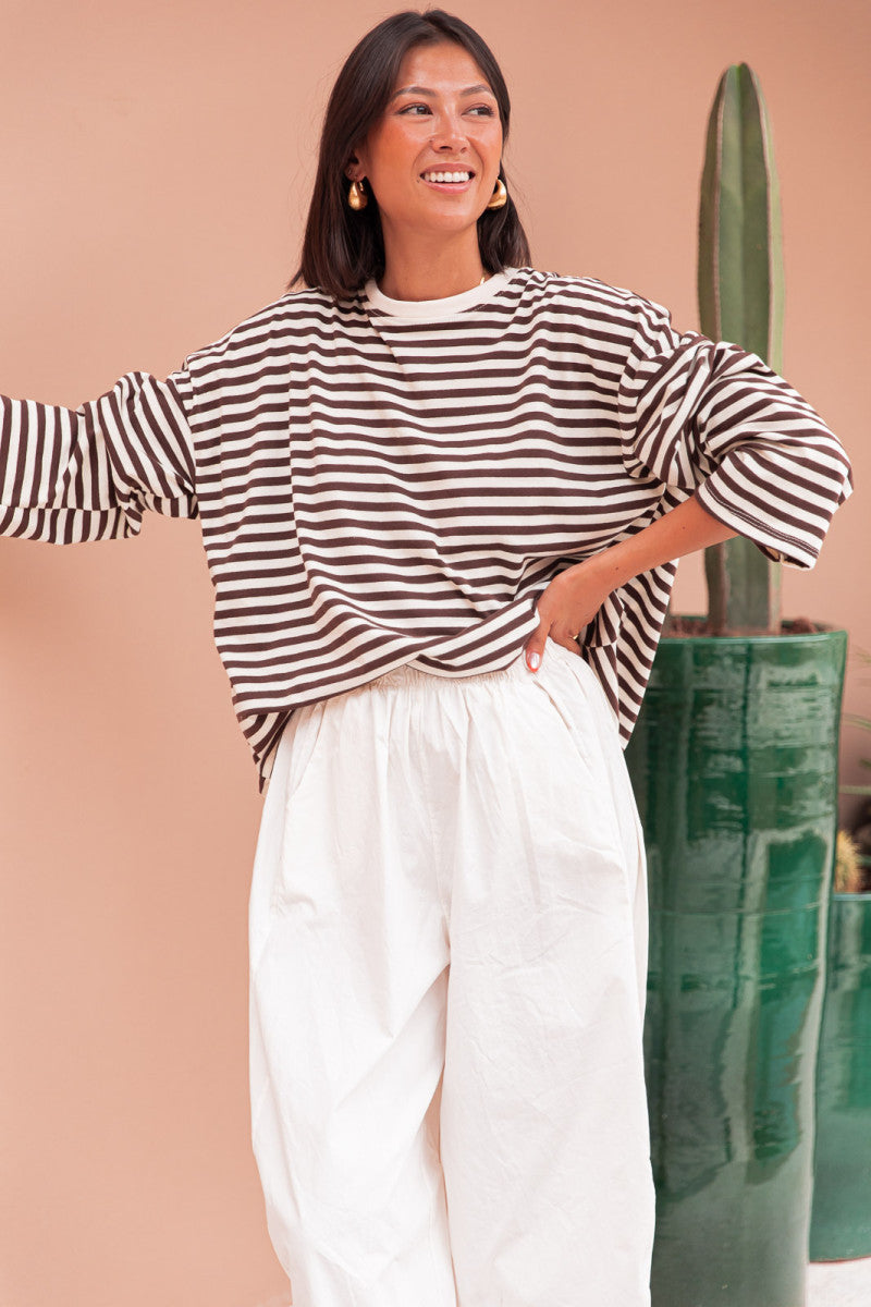 ISIA Écru/Choco - Top Oversize