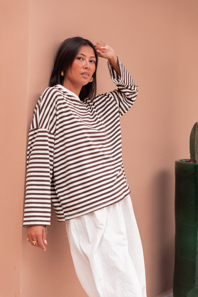 ISIA Écru/Choco - Top Oversize