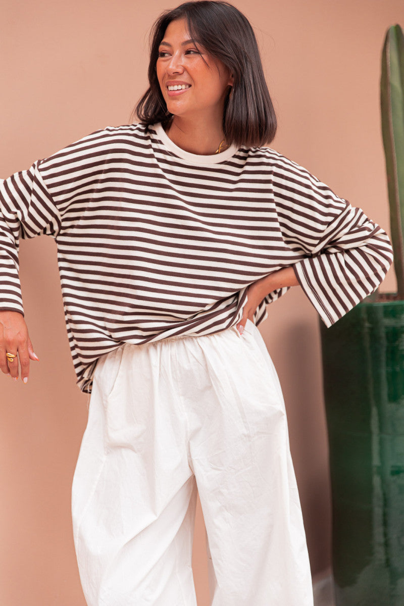 ISIA Écru/Choco - Top Oversize