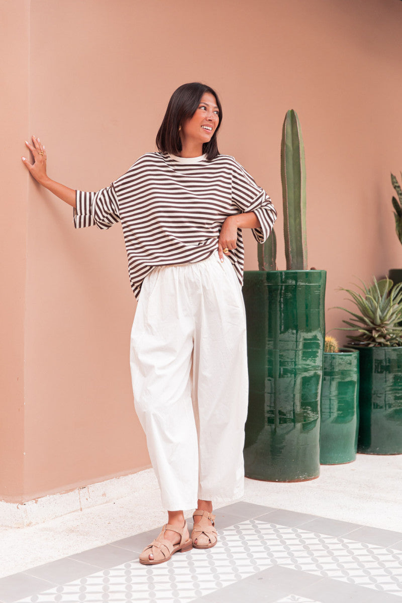 ISIA Écru/Choco - Top Oversize