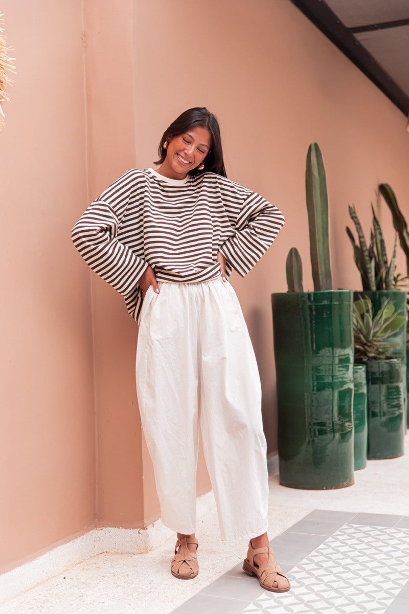 ISIA Écru/Choco - Top Oversize