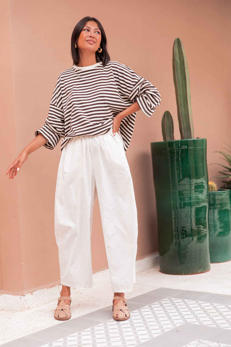 ISIA Écru/Choco - Top Oversize