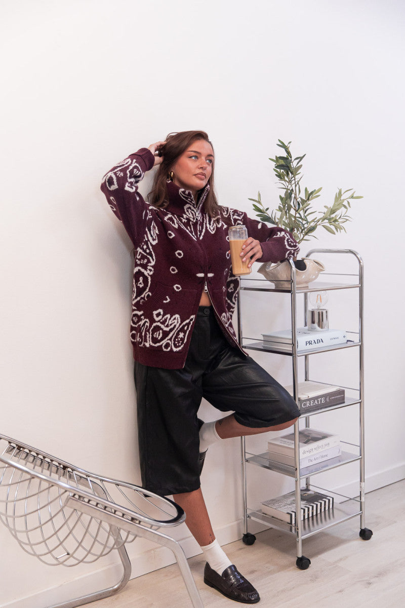 LORYS Bordeaux - Gilet Bandana