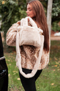 MINI CALIN Beige - Sac Fausse Fourrure