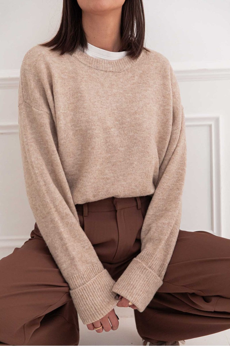 MOELLEUX Beige - Pull Doux