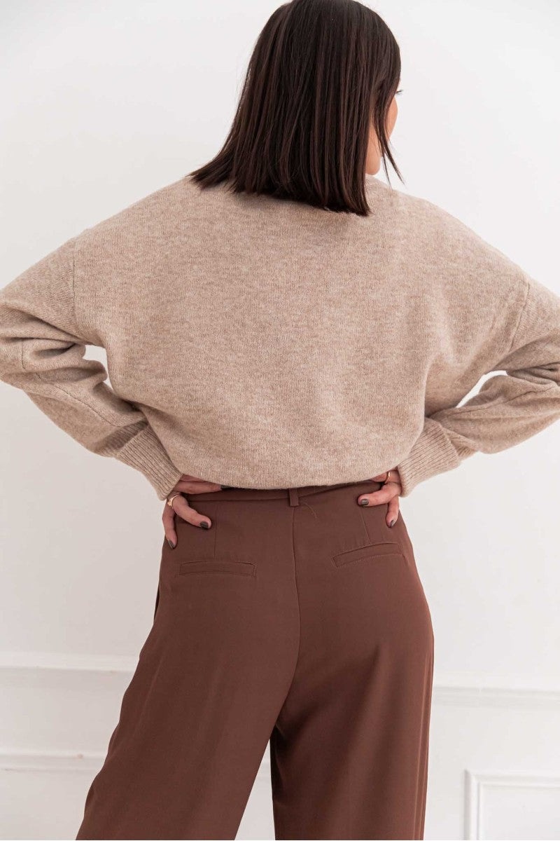 MOELLEUX Beige - Pull Doux