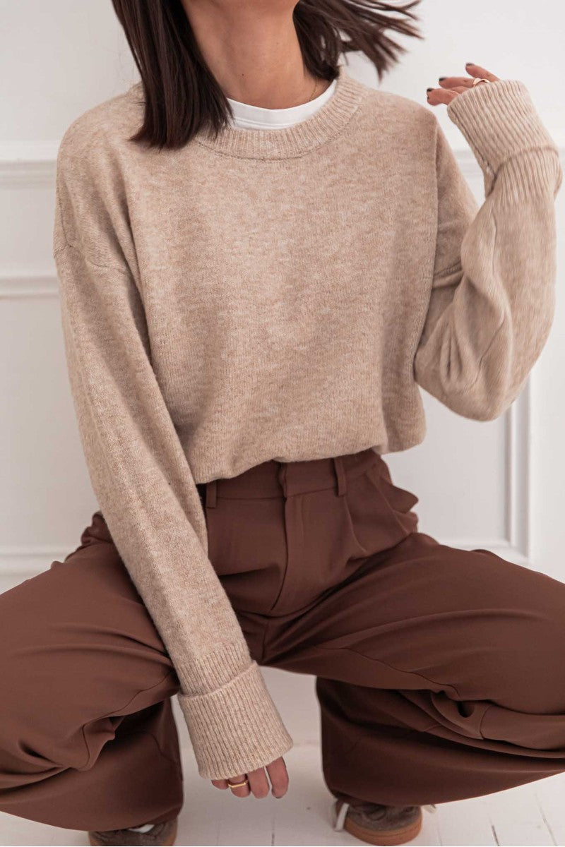 MOELLEUX Beige - Pull Doux