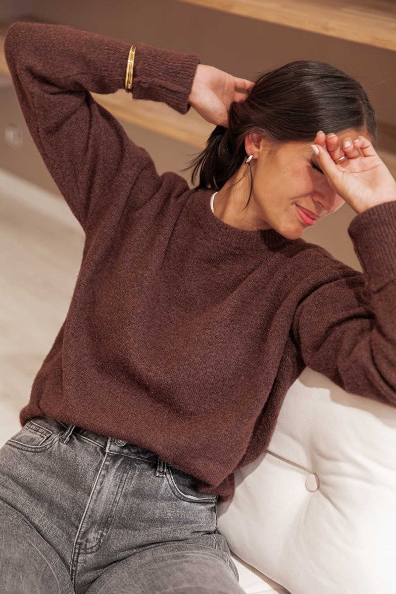MOELLEUX Chocolat - Pull Doux