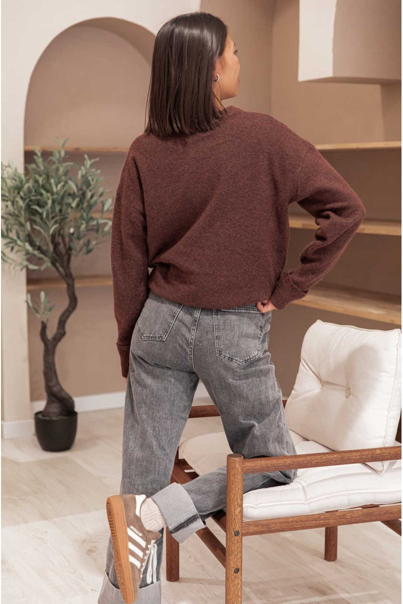 MOELLEUX Chocolat - Pull Doux