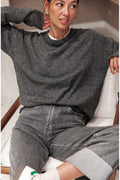 MOELLEUX Gris Anthracite - Pull Doux
