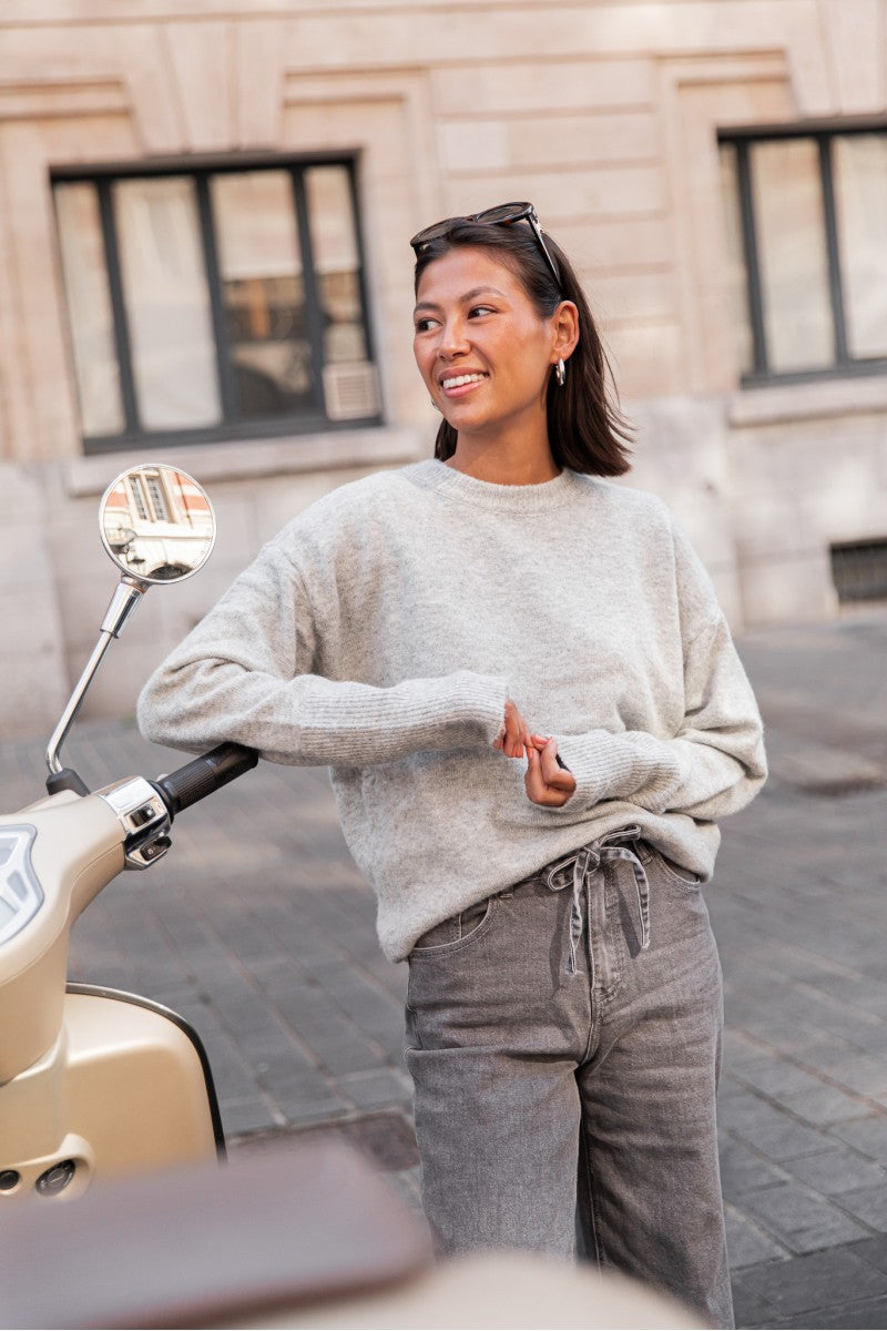 MOELLEUX Gris Clair - Pull Doux