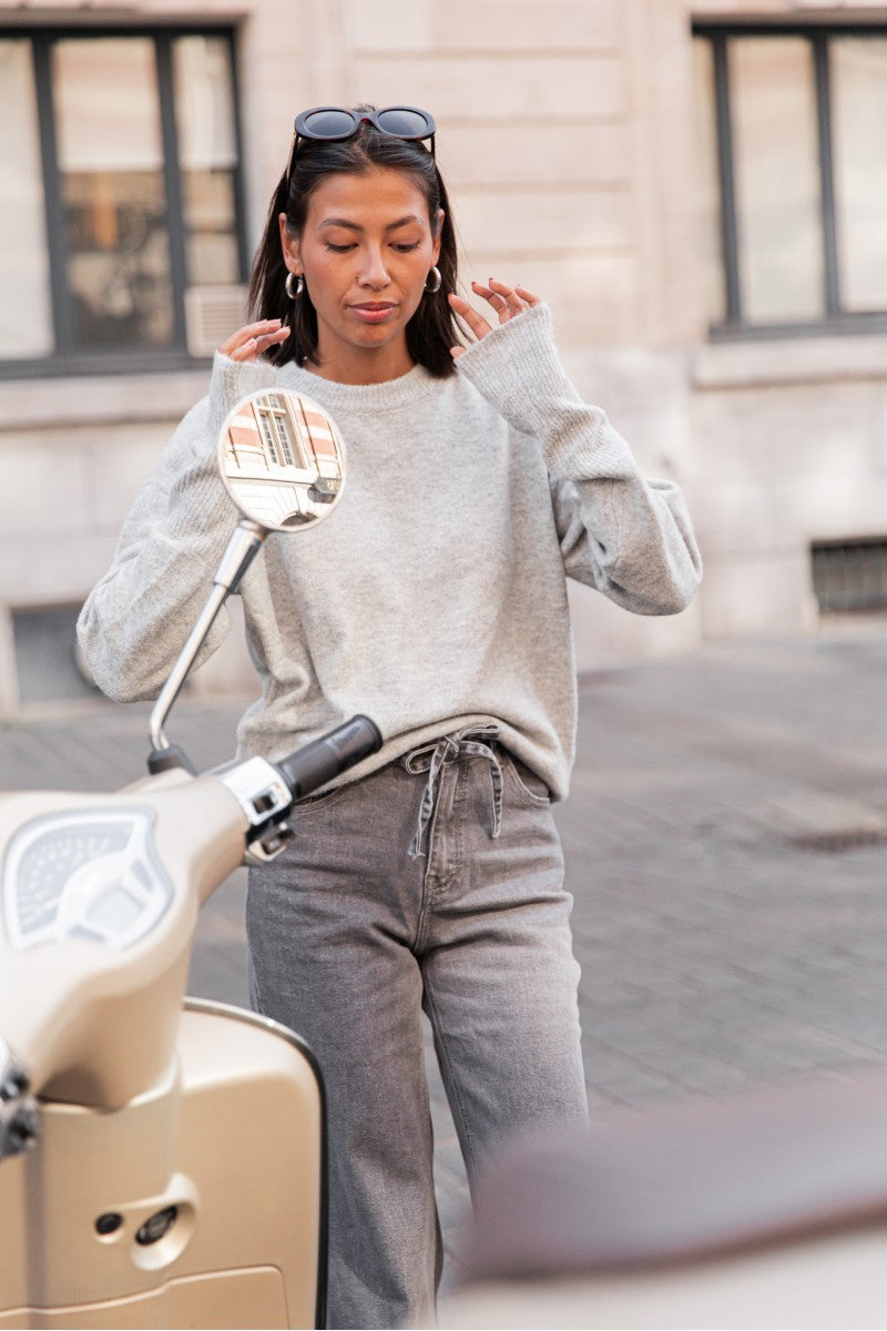 MOELLEUX Gris Clair - Pull Doux
