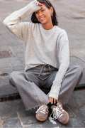 MOELLEUX Gris Clair - Pull Doux