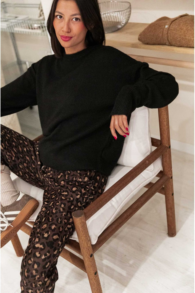 MOELLEUX Noir - Pull Doux