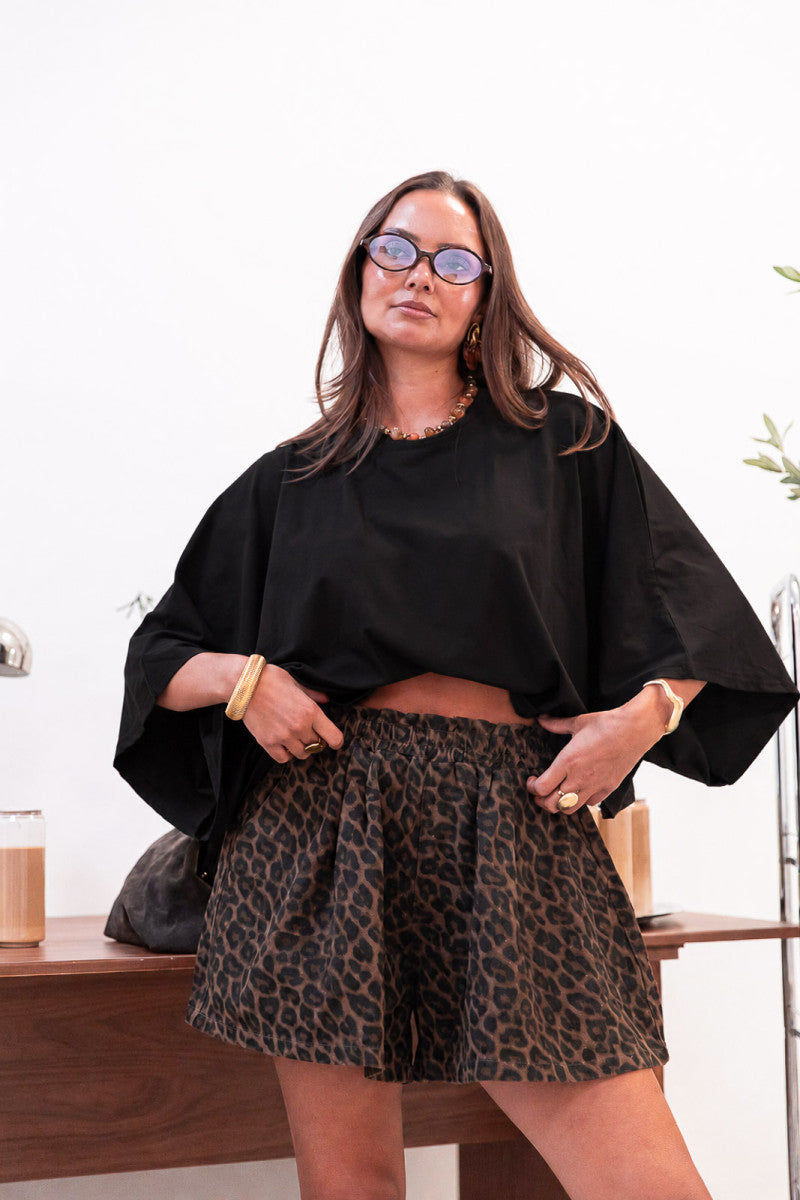 NORIA Noir - T-Shirt Oversize