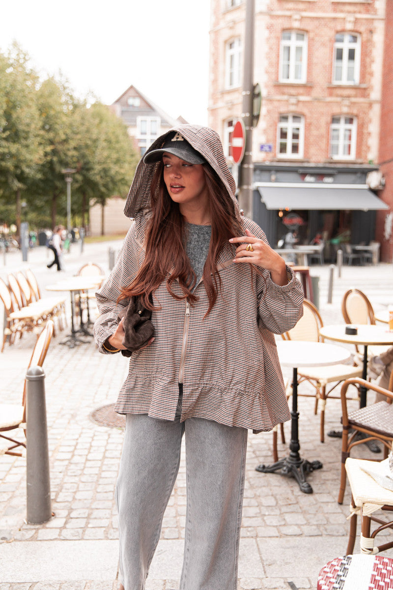 PENNY Carreaux - Parka Dentelle
