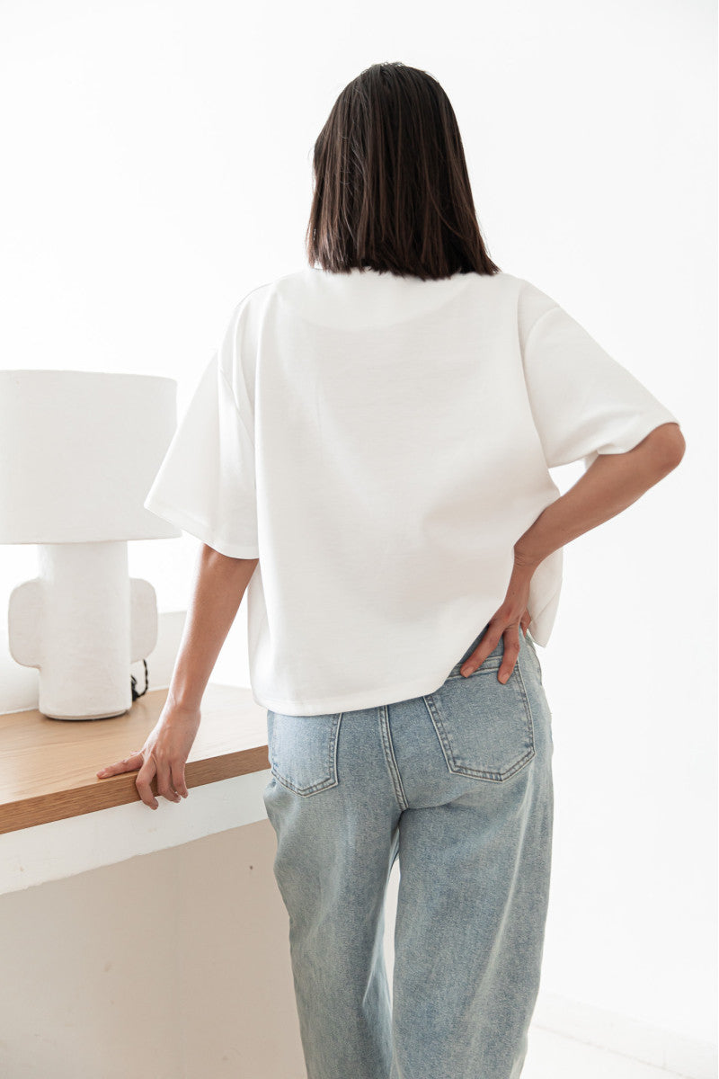 PETER Blanc - Le T-Shirt Parfait