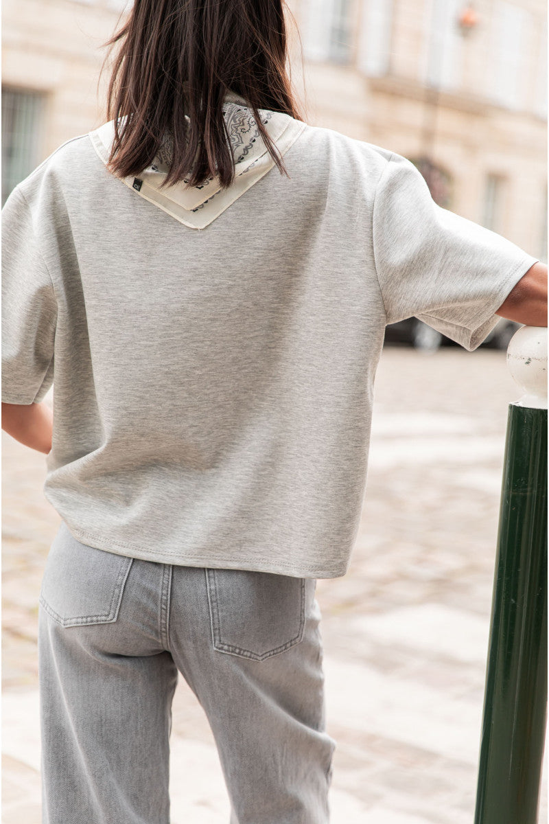 PETER Gris - Le T-Shirt Parfait
