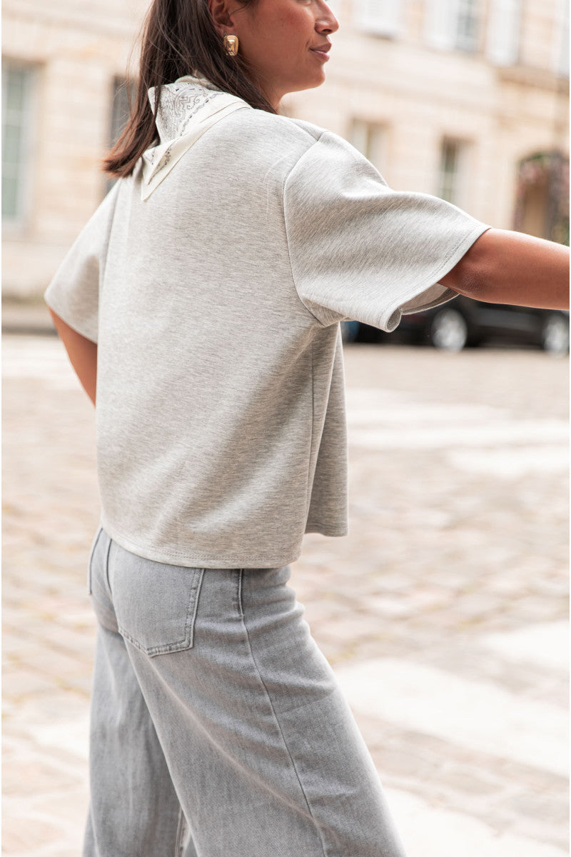 PETER Gris - Le T-Shirt Parfait