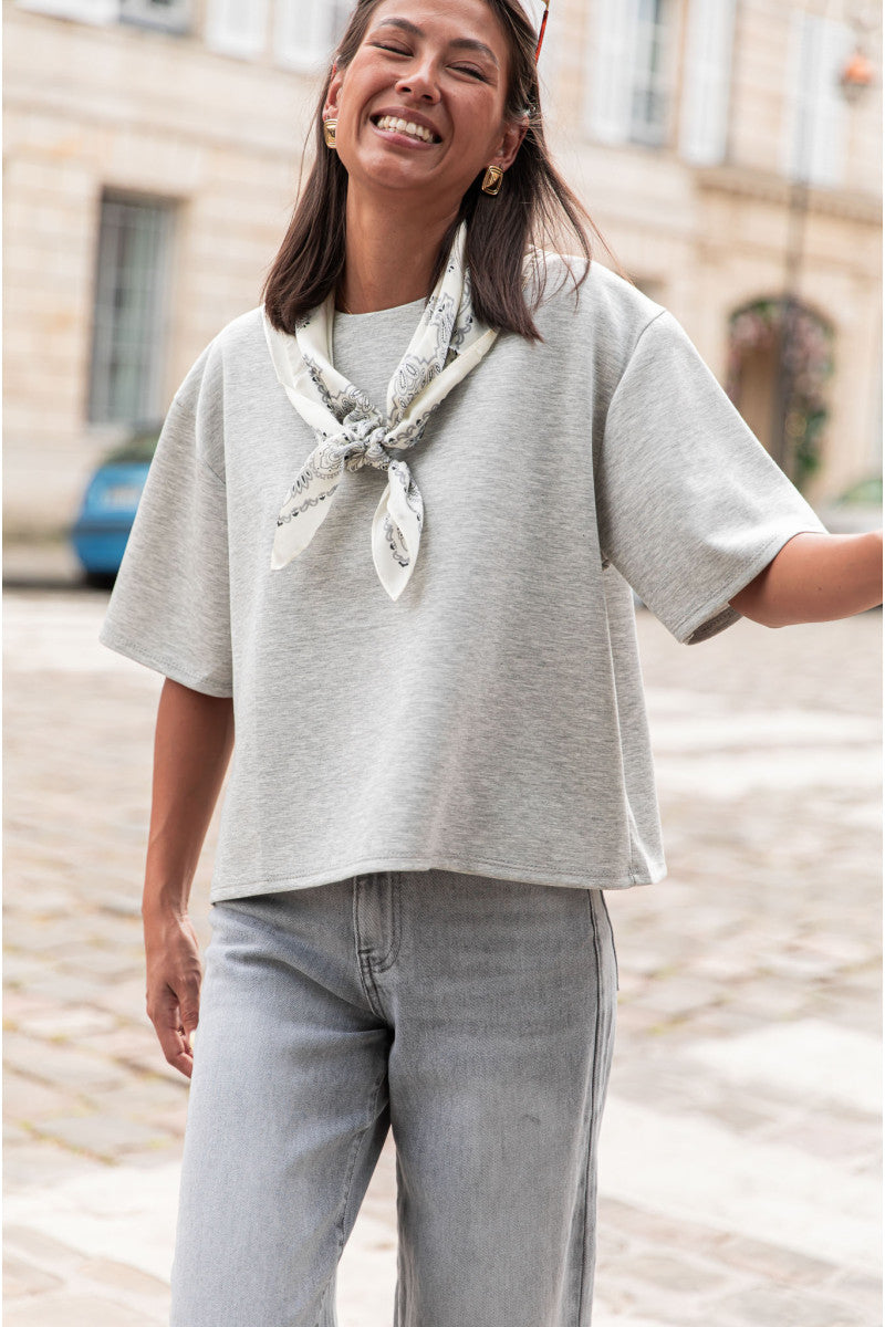 PETER Gris - Le T-Shirt Parfait