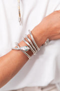 SNAKE Argenté - Collier/Bracelet Multi-Tours