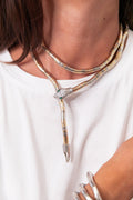 SNAKE Doré/Argenté - Collier/Bracelet Multi-Tours