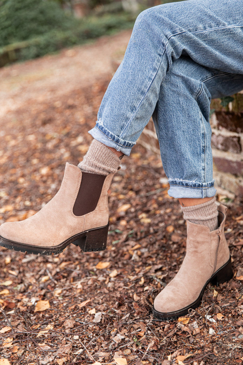 WALKER Beige - Boots Chelsea