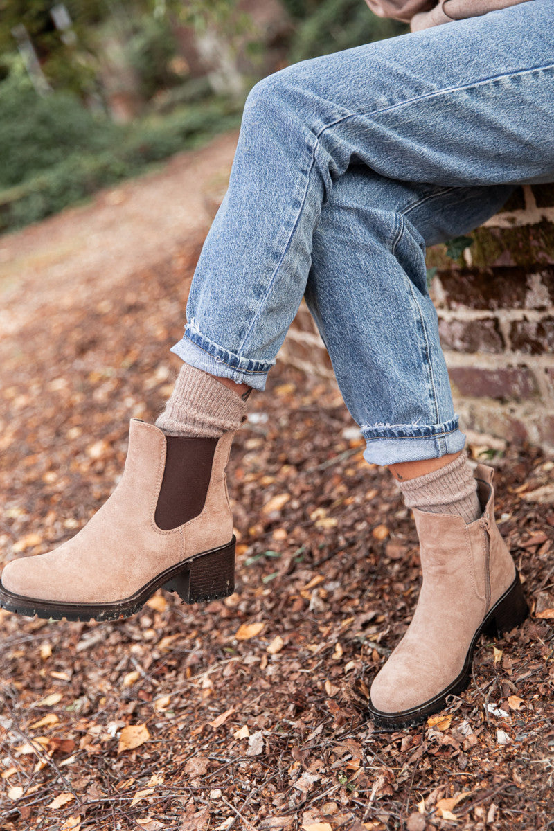 WALKER Beige - Boots Chelsea